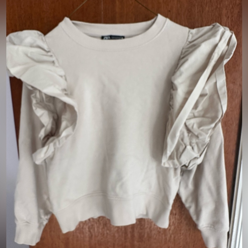 Zara Ruffle Sweatshirt